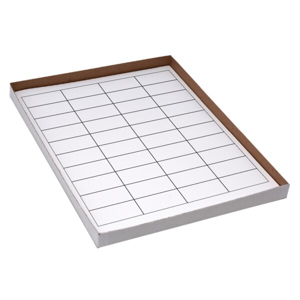 Laser Sheet Labels 1" x 2" White